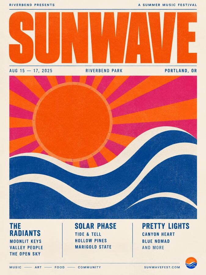 Example result: Typographic event poster